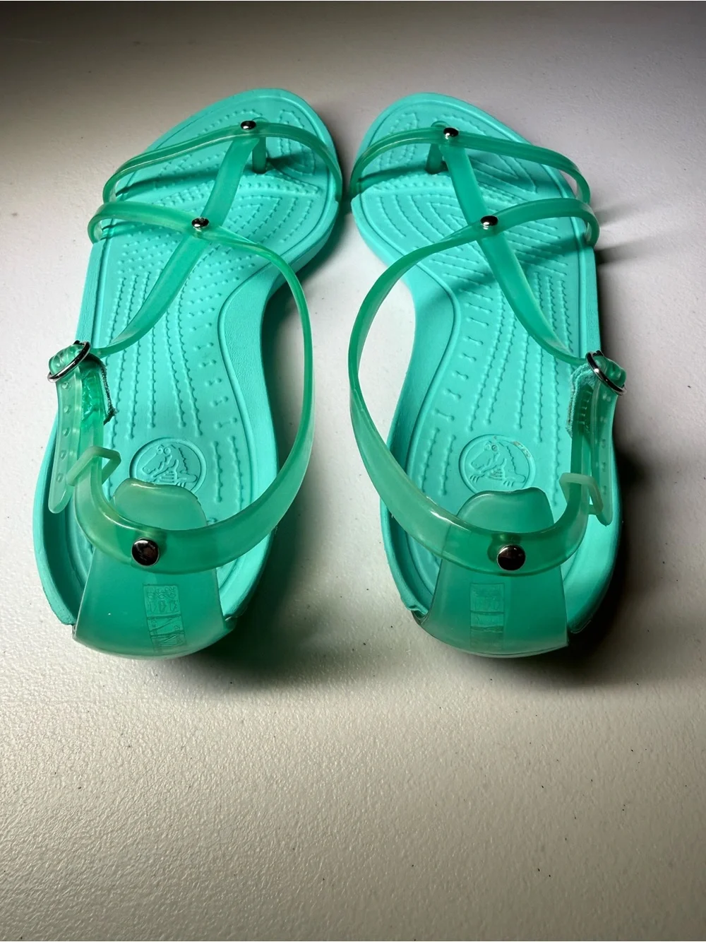 CROCS Women's Really Sexi Flip Sandals in “Island Green